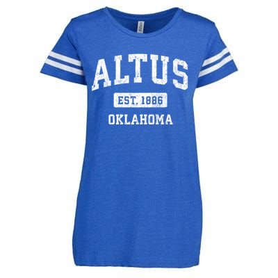 Altus Est 1886 Oklahoma Ok Vintage Sports Design Enza Ladies Jersey Football T-Shirt