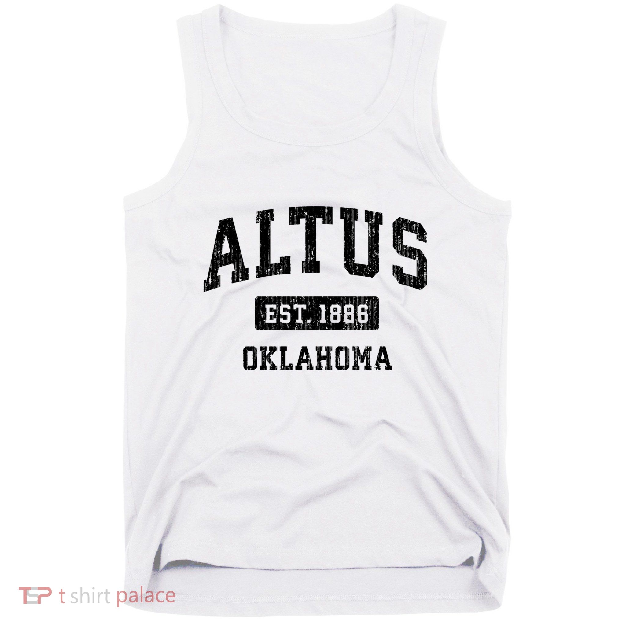 Altus Est 1886 Oklahoma Ok Vintage Sports Design Tank Top
