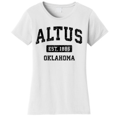 Altus Est 1886 Oklahoma Ok Vintage Sports Design Women's T-Shirt