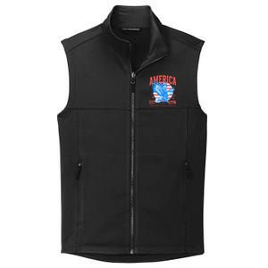 America Est 1776 Land Of The Free Because Of The Brave Collective Smooth Fleece Vest