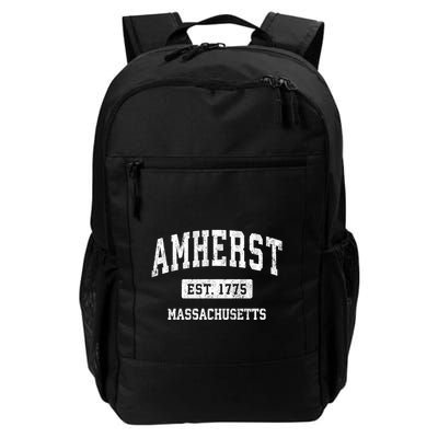 Amherst Est 1775 Massachusetts Ma Vintage Sports Established Design Backpack