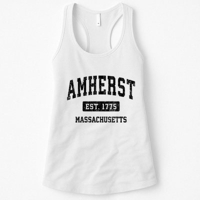 Amherst Est 1775 Massachusetts Ma Vintage Sports Established Design Womens Tank Top