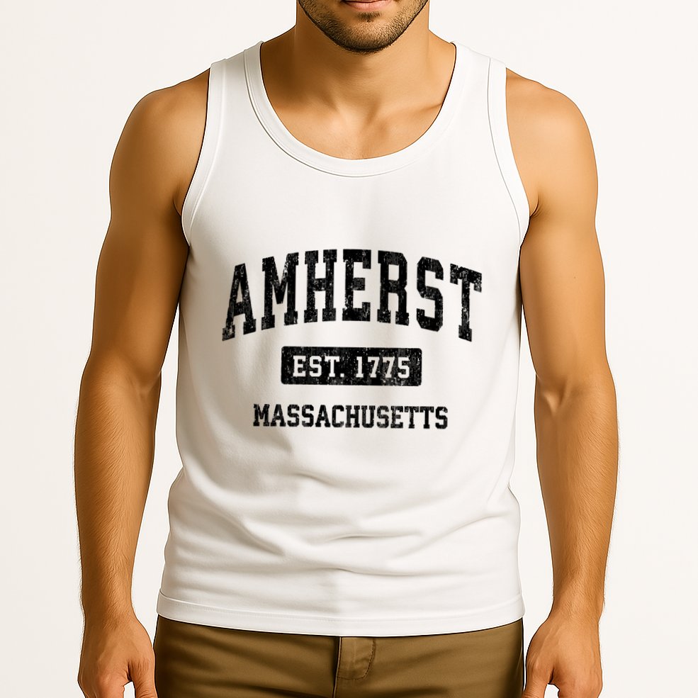 Amherst Est 1775 Massachusetts Ma Vintage Sports Established Design Tank Top