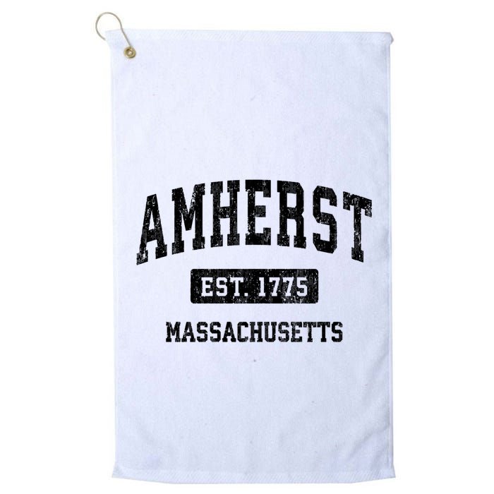Amherst Est 1775 Massachusetts Ma Vintage Sports Established Design Golf Towel