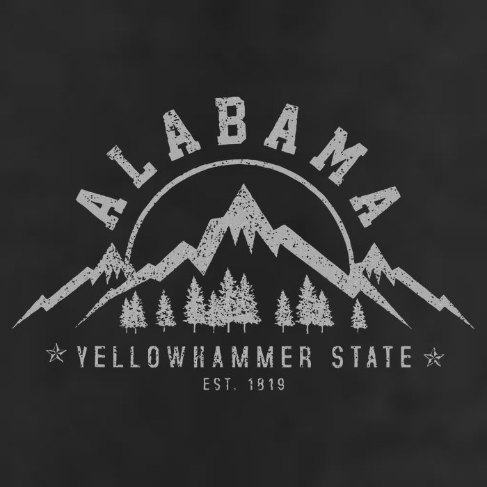 Alabama Est 1819 Yellowhammer State Mountains Pride Hat