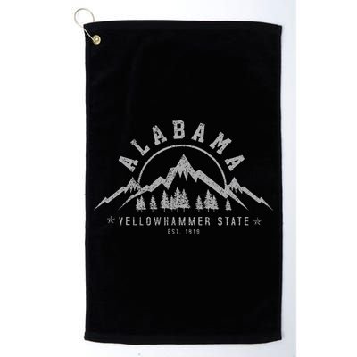 Alabama Est 1819 Yellowhammer State Mountains Pride Golf Towel