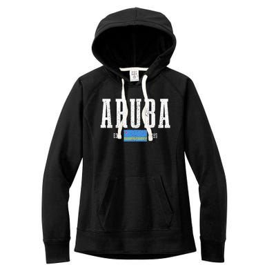 Aruba Est. 1499 Aruba Flag Pride Vintage Aruba Women's Fleece Hoodie