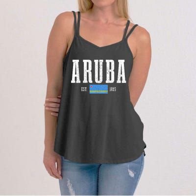 Aruba Est. 1499 Aruba Flag Pride Vintage Aruba Women's Strappy Tank