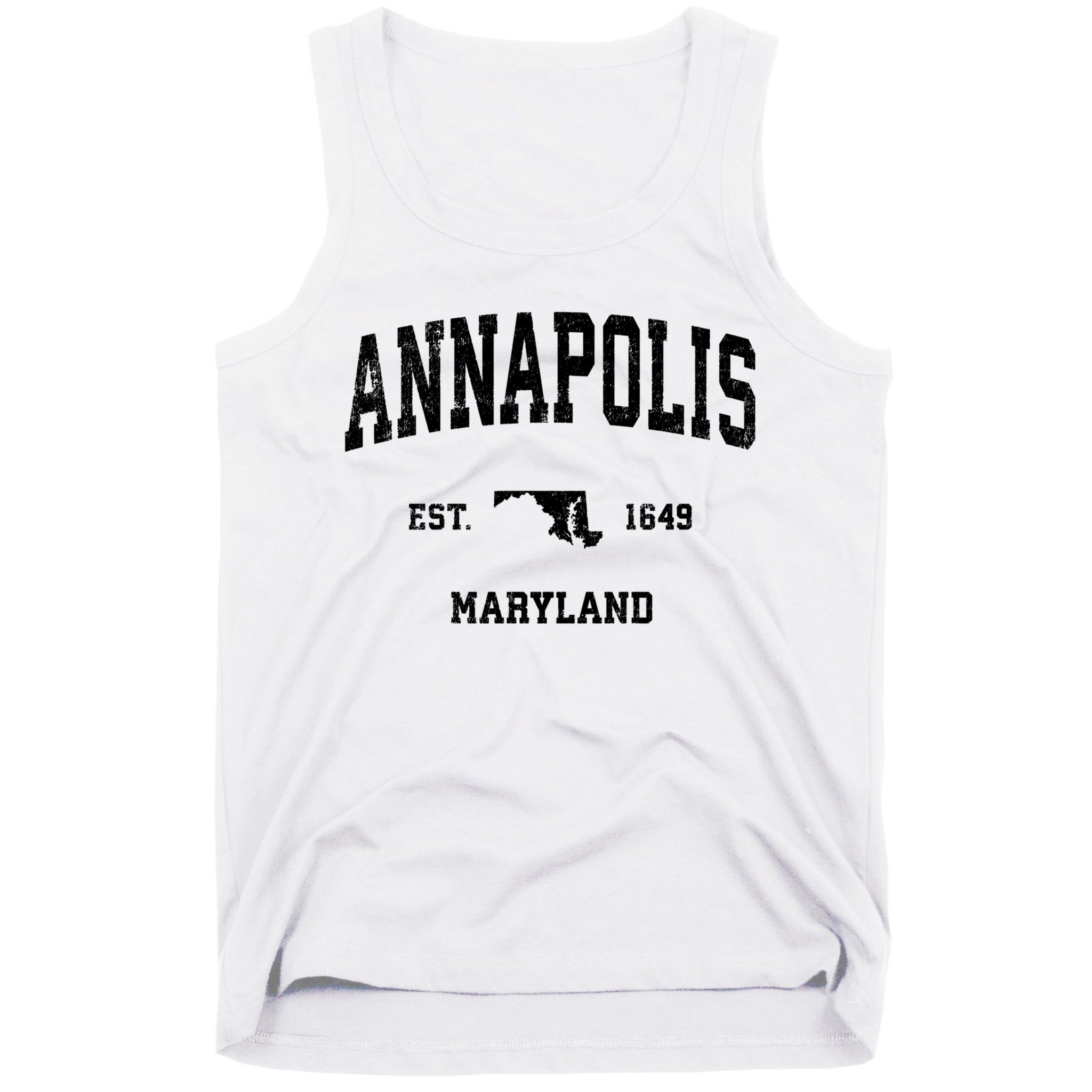 Annapolis Est 1649 Maryland Md Vintage Sports Design Tank Top