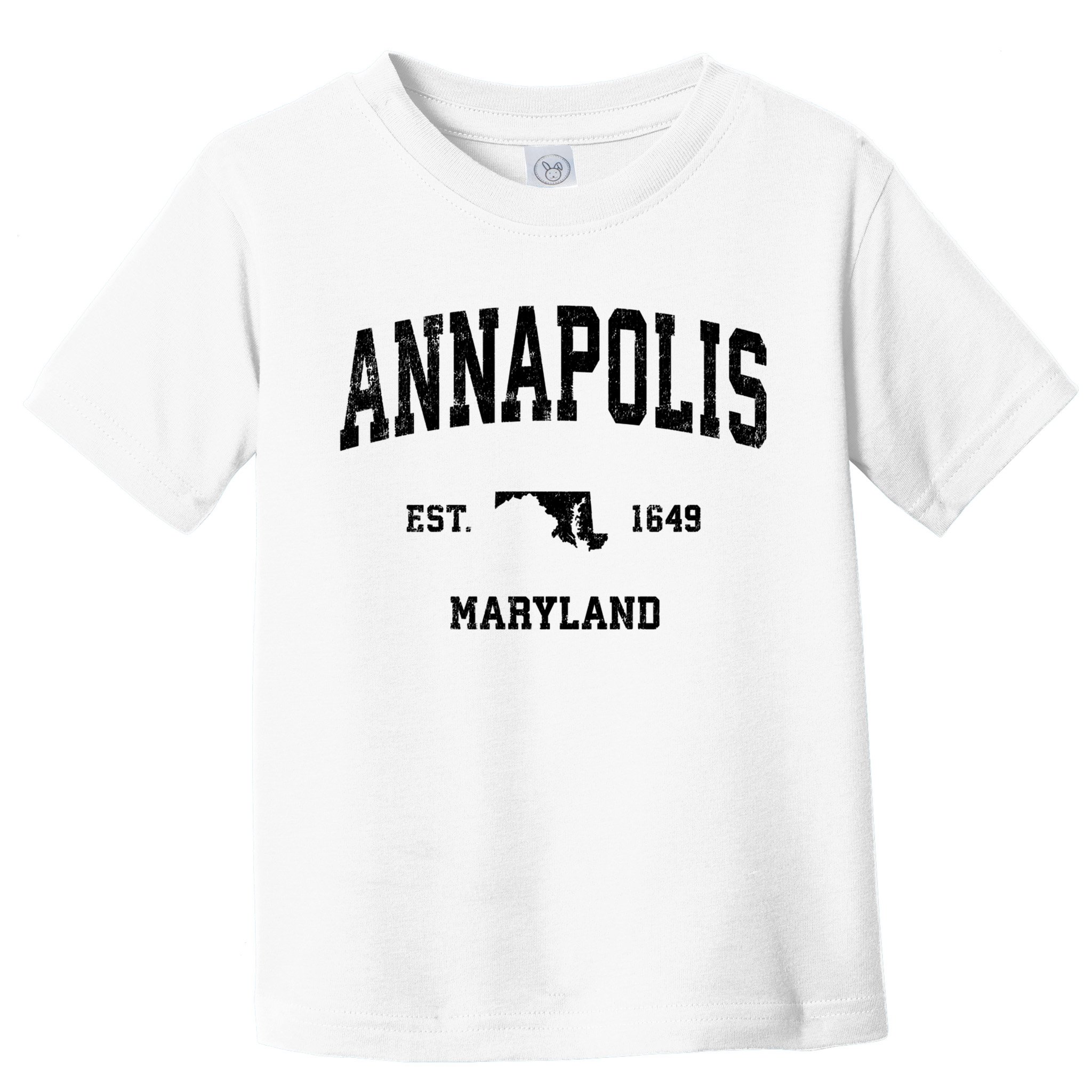 Annapolis Est 1649 Maryland Md Vintage Sports Design Toddler T-Shirt