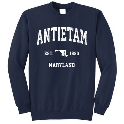 Antietam Est 1890 Maryland Md Vintage Athletic Sports Design Tall Sweatshirt