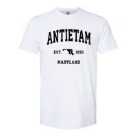 Antietam Est 1890 Maryland Md Vintage Athletic Sports Design Softstyle CVC T-Shirt