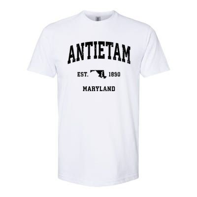 Antietam Est 1890 Maryland Md Vintage Athletic Sports Design Softstyle® CVC T-Shirt