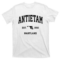 Antietam Est 1890 Maryland Md Vintage Athletic Sports Design T-Shirt