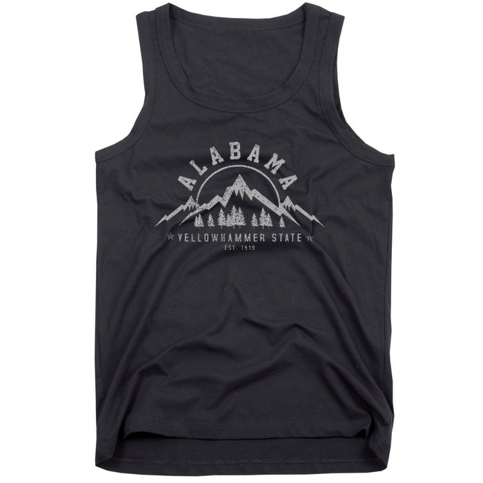 Alabama Est 1819 Yellowhammer State Mountains Pride Gift Tank Top