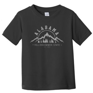 Alabama Est 1819 Yellowhammer State Mountains Pride Gift Toddler T-Shirt