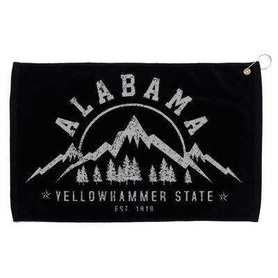 Alabama Est 1819 Yellowhammer State Mountains Pride Gift Grommeted Golf Towel