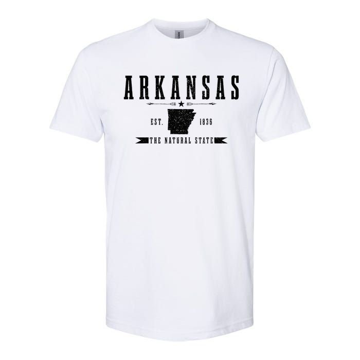 Arkansas Est. 1836 Natural State Vintage Softstyle® CVC T-Shirt