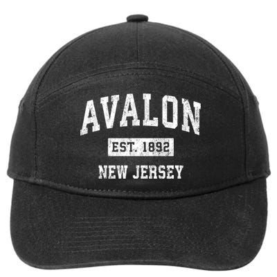Avalon Est 1892 New Jersey Nj Vintage Sports Design 7-Panel Snapback Hat
