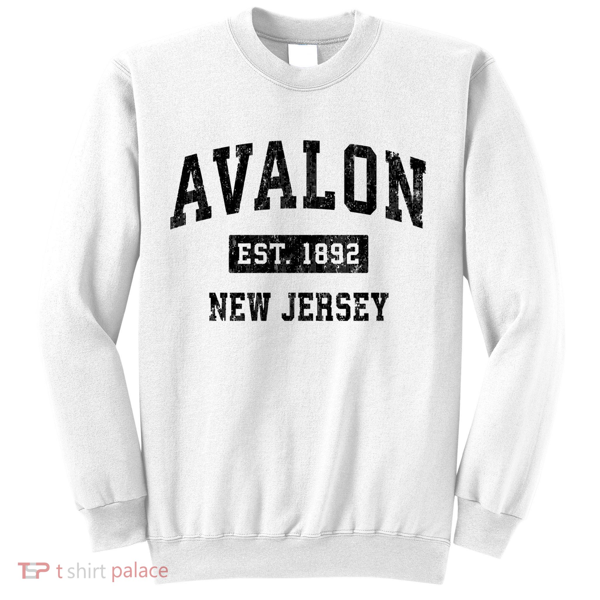Avalon Est 1892 New Jersey Nj Vintage Sports Design Sweatshirt