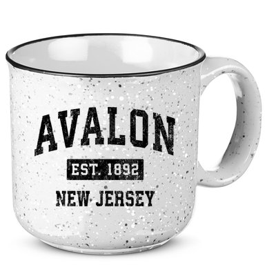 Avalon Est 1892 New Jersey Nj Vintage Sports Design 15oz Campfire Ceramic Mug