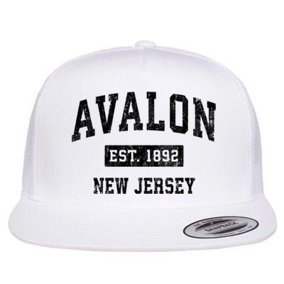 Avalon Est 1892 New Jersey Nj Vintage Sports Design Flatbill Hat