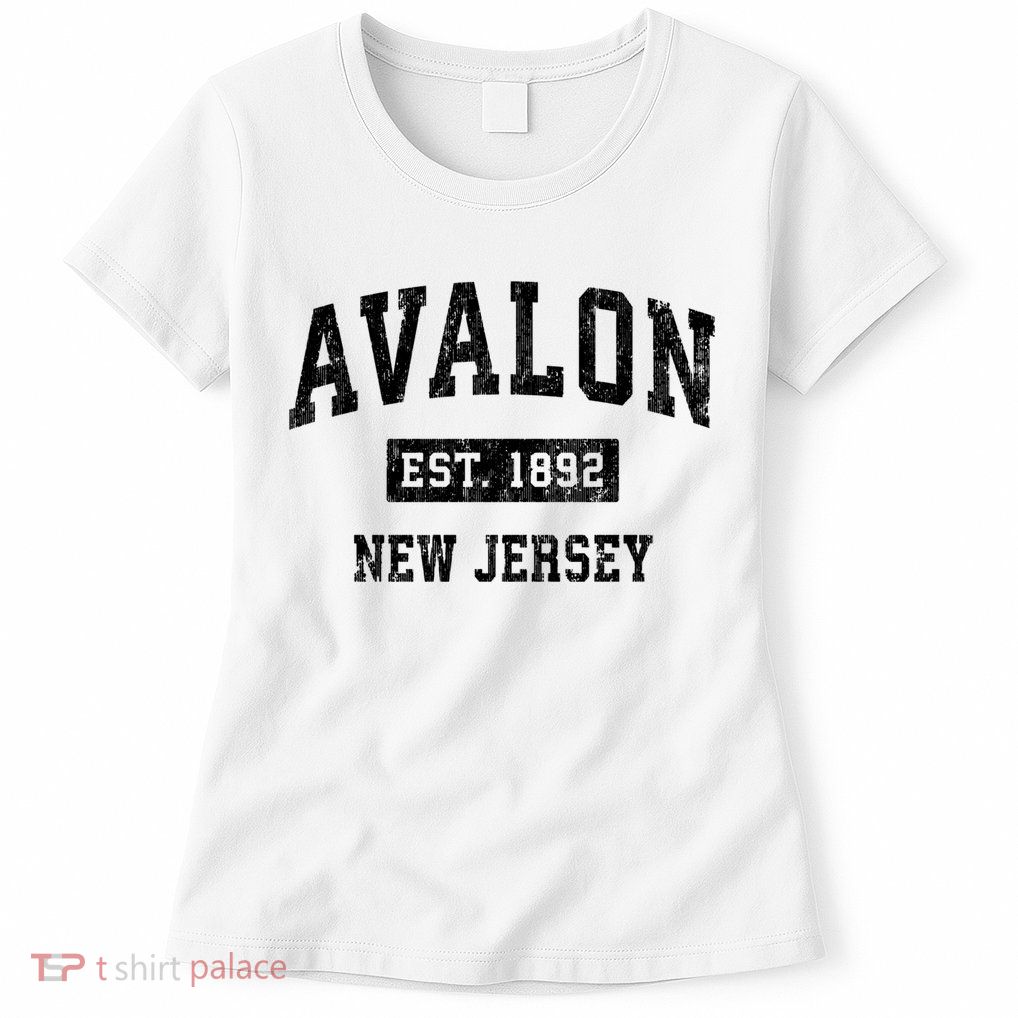 Avalon Est 1892 New Jersey Nj Vintage Sports Design Womens T-Shirt