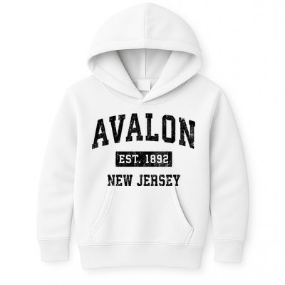 Avalon Est 1892 New Jersey Nj Vintage Sports Design Kids Hoodie