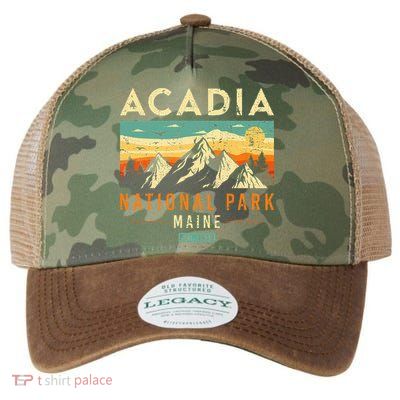 Acadia Est. 1919 Vintage Retro Maine National Park Legacy Tie Dye Trucker Hat
