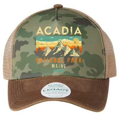 Acadia Est. 1919 Vintage Retro Maine National Park Legacy Tie Dye Trucker Hat