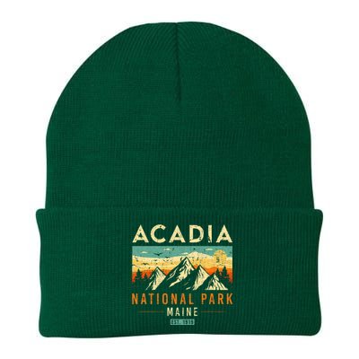 Acadia Est. 1919 Vintage Retro Maine National Park Knit Cap Winter Beanie