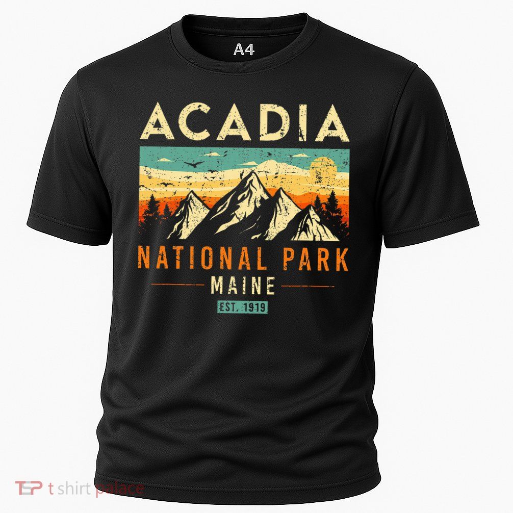 Acadia Est. 1919 Vintage Retro Maine National Park Performance Shirt