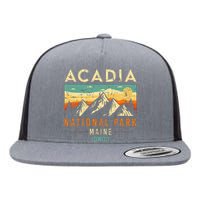 Acadia Est. 1919 Vintage Retro Maine National Park Flat Bill Trucker Hat