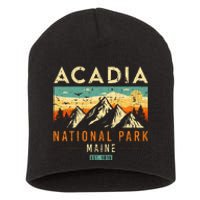 Acadia Est. 1919 Vintage Retro Maine National Park Short Acrylic Beanie