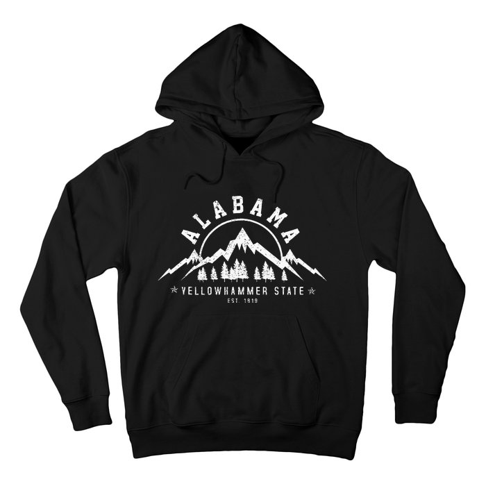 Alabama Est 1819 Yellowhammer State Mountains Pride Gift Hoodie