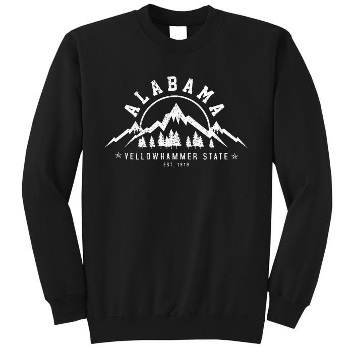 Alabama Est 1819 Yellowhammer State Mountains Pride Gift Sweatshirt