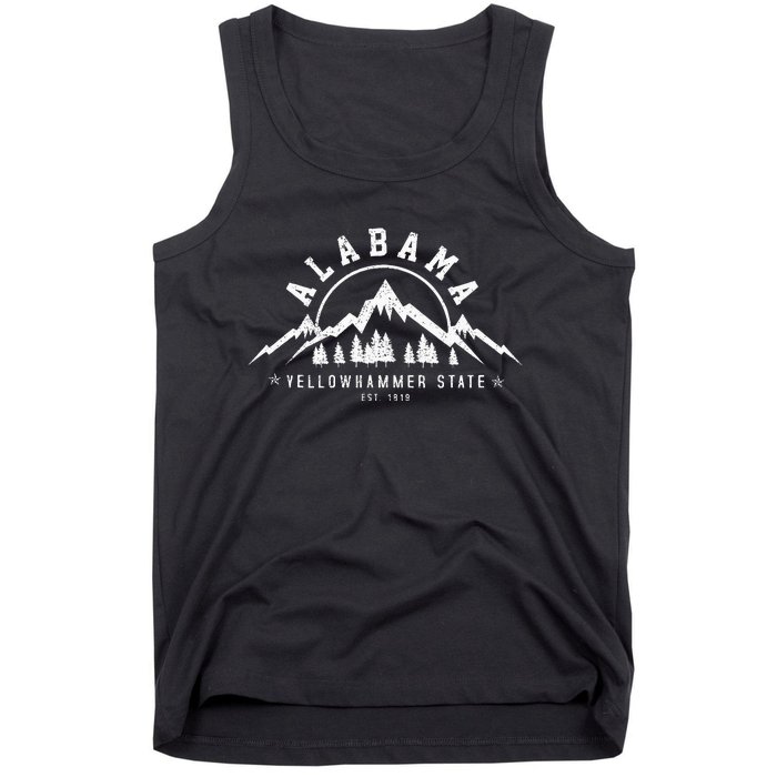 Alabama Est 1819 Yellowhammer State Mountains Pride Gift Tank Top