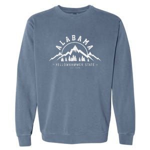 Alabama Est 1819 Yellowhammer State Mountains Pride Gift Garment-Dyed Sweatshirt