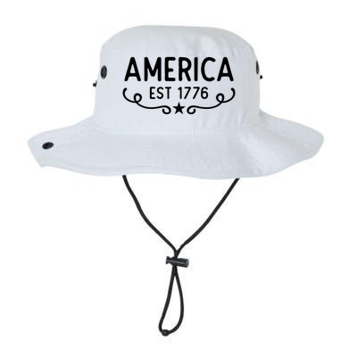 America Est 1776 Patriotic 4th Of July Veteran Gift Legacy Cool Fit Booney Bucket Hat