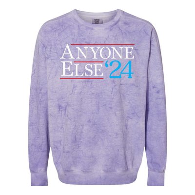 Anyone Else 2024 Funny Political Election Usa Merica Colorblast Crewneck Sweatshirt