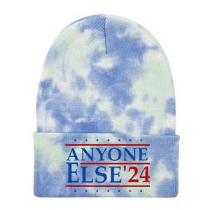 Anyone Else 2024 Election Campaign Political Funny Tie Dye 12in Knit Beanie