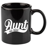Aunt Est. 2025 New Baby Niece Nephew 11oz C Handle Ceramic Mug