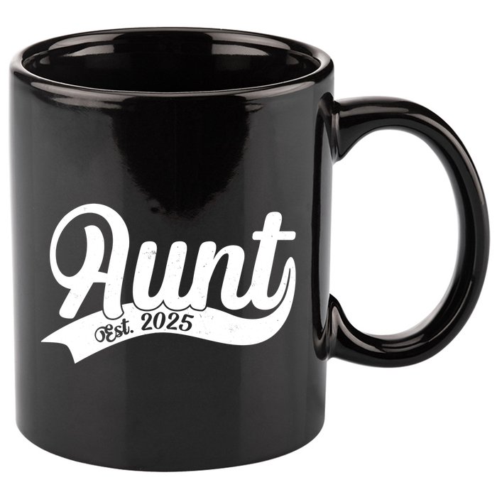 Aunt Est. 2025 New Baby Niece Nephew 11oz C Handle Ceramic Mug