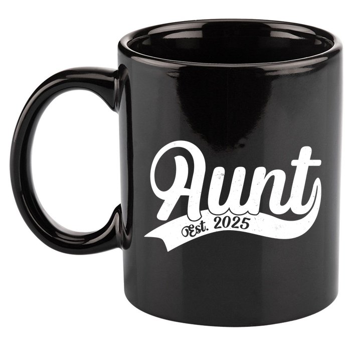 Aunt Est. 2025 New Baby Niece Nephew 11oz C Handle Ceramic Mug