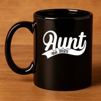 Aunt Est. 2025 New Baby Niece Nephew 11oz C Handle Ceramic Mug