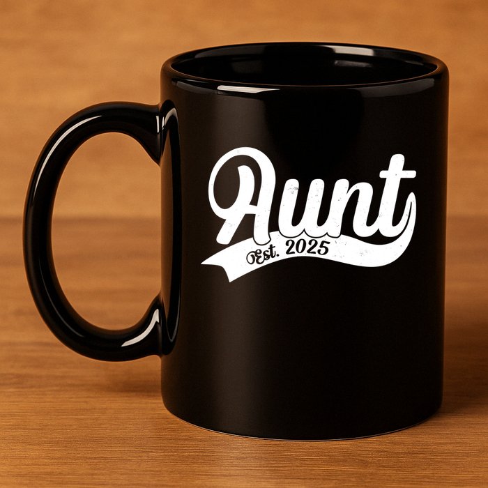 Aunt Est. 2025 New Baby Niece Nephew 11oz C Handle Ceramic Mug