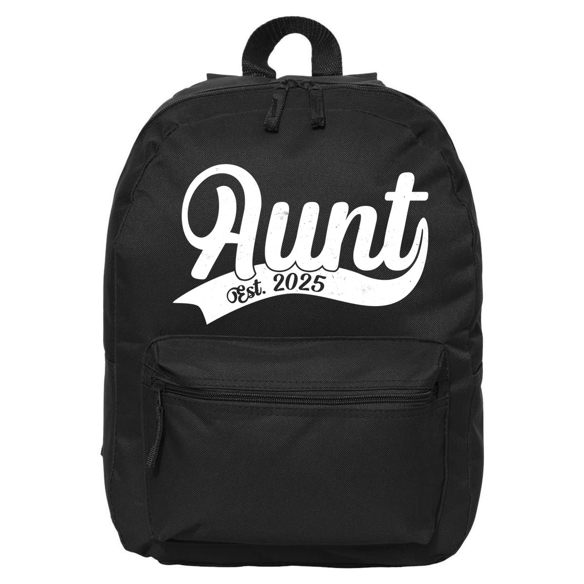 Aunt Est. 2025 New Baby Niece Nephew 16 in Basic Backpack