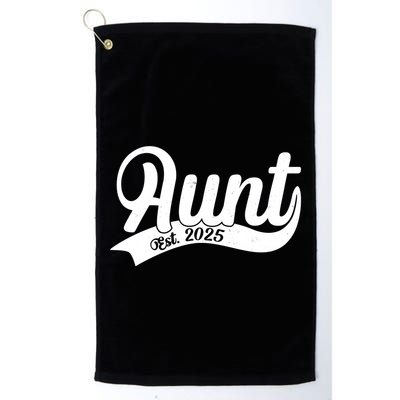 Aunt Est. 2025 New Baby Niece Nephew Golf Towel