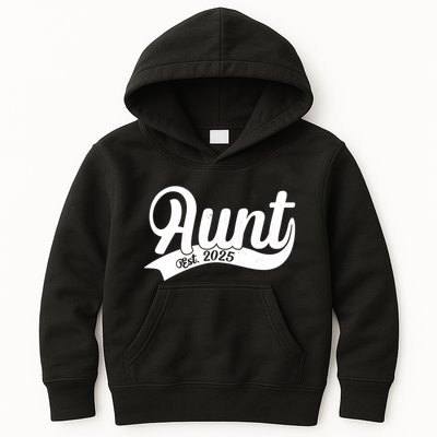Aunt Est. 2025 New Baby Niece Nephew Kids Hoodie