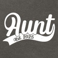 Aunt Est. 2025 New Baby Niece Nephew Cotton Canvas Backpack